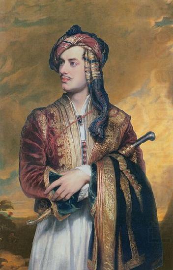 Thomas Phillips Lord Byron in Albanian dress china oil painting image